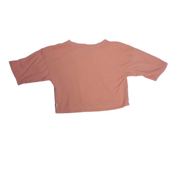 FREE PEOPLE movement peach short sleeve boxy cropped tee shirt XS - Picture 3 of 8